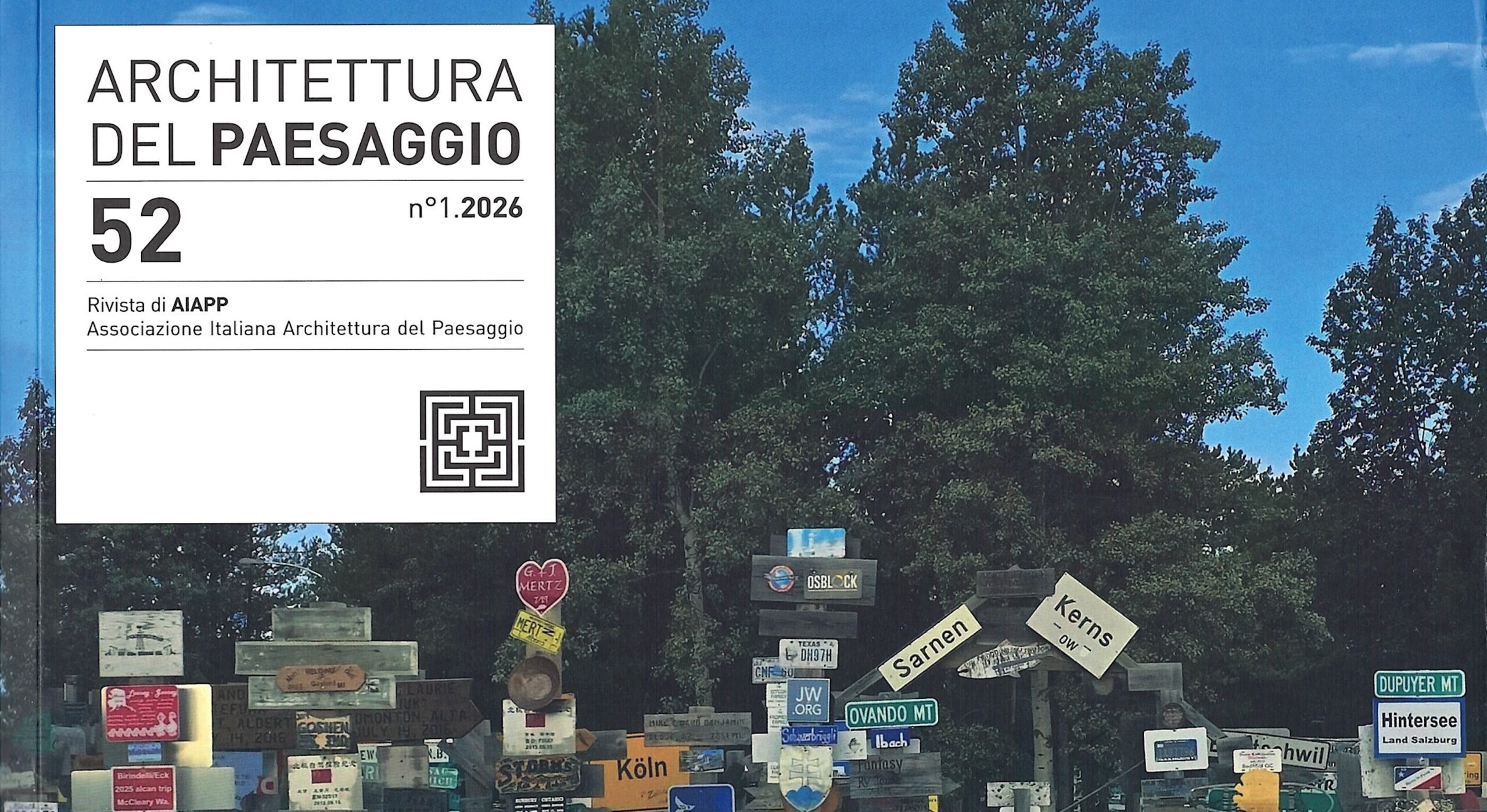Architettura del Paesaggio 52 | 2026